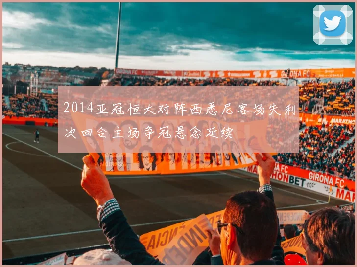 2014亚冠恒大对阵西悉尼客场失利次回合主场争冠悬念延续